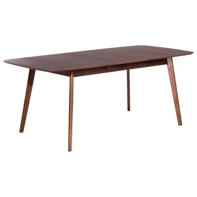 Beliani Extending Dining Table Madox Dark Walnut 150/190 Cm 90 Cm - image 1