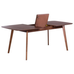 Beliani Extending Dining Table Madox Dark Walnut 150/190 Cm 90 Cm - thumbnail 7