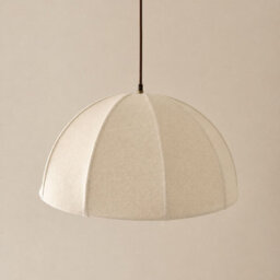 CGC Interiors Alessia Oatmeal Linen 50Cm Dome Lampshade Hand Made Easy Fit - thumbnail 1