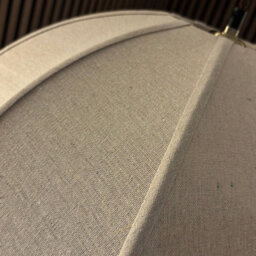 CGC Interiors Alessia Oatmeal Linen 50Cm Dome Lampshade Hand Made Easy Fit - thumbnail 7