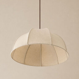 CGC Interiors Alessia Oatmeal Linen 50Cm Dome Lampshade Hand Made Easy Fit - thumbnail 5