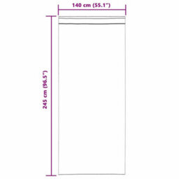 Walplus Curtains With Curtains 2 Pcs Cream 140X245Cm Polyester - thumbnail 9
