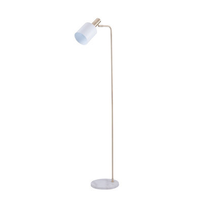 Pacific Lifestyle Biba White And Gold Table Lamp With Adjustable Head And Marble Base - image 1