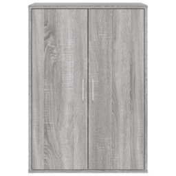 Berkfield Sideboards 2 Pcs Grey Sonoma 60X31X84 Cm Engineered Wood - thumbnail 5