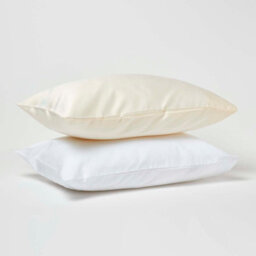 Homescapes White Organic Cotton Kids Pillowcases 40 X 60 Cm 400 Thread Count, 2 Pack - thumbnail 5