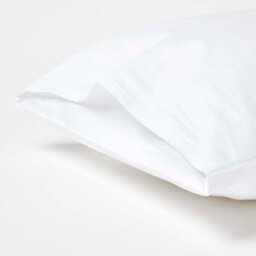 Homescapes White Organic Cotton Kids Pillowcases 40 X 60 Cm 400 Thread Count, 2 Pack - thumbnail 2