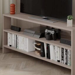 Decortie Thales Corner Modern Tv Unit Multimedia Centre Mocha Grey 110Cm - thumbnail 8