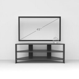 Decortie Thales Corner Modern Tv Unit Multimedia Centre Mocha Grey 110Cm - thumbnail 9