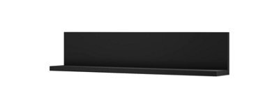 Arte Bota 01 Wall Shelf In Black Matt - W1500mm H320mm D240mm, Elegant Display Solution - image 1