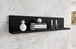 Arte Bota 01 Wall Shelf In Black Matt - W1500mm H320mm D240mm, Elegant Display Solution - thumbnail 2