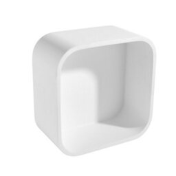 Matt White Stone Bathroom Shelf 300mm - thumbnail 4