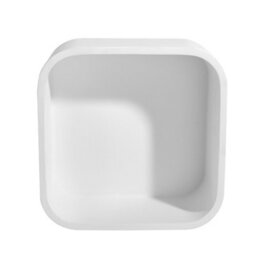 Matt White Stone Bathroom Shelf 300mm - thumbnail 3