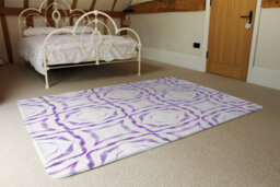Benjamin Tate Design Purple Brilliant Boho Special Soft Home Rug - thumbnail 3
