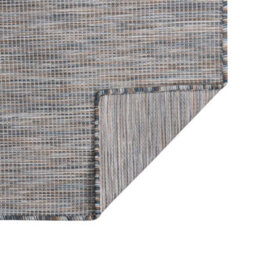 Berkfield Durable Outdoor Flatweave Rug 200X280 Cm Brown And Black - thumbnail 1