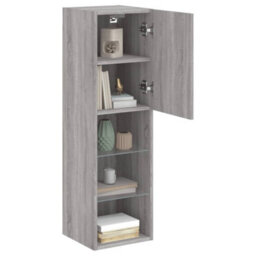 Vidaxl Tv Cabinet With Led Lights Grey Sonoma 30.5X30X102 Cm - thumbnail 6