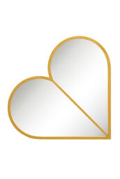 Mirroroutlet The Corde Gold Metal Framed Heart Shaped Mirror 80Cm X 80Cm - thumbnail 4