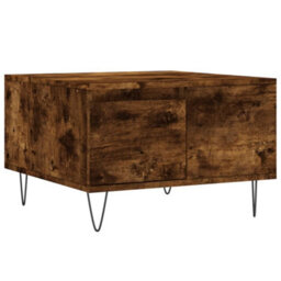 Berkfield Modern Coffee Table Smoked Oak 55X55X36.5 Cm Engineered Wood - thumbnail 1