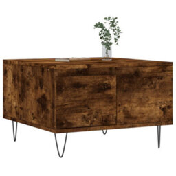 Berkfield Modern Coffee Table Smoked Oak 55X55X36.5 Cm Engineered Wood - thumbnail 3