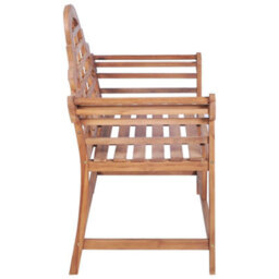 Berkfield Garden Bench 127X58.5X92.5 Cm Solid Wood Teak - thumbnail 3