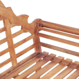 Berkfield Garden Bench 127X58.5X92.5 Cm Solid Wood Teak - thumbnail 5