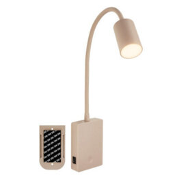 Briloner Reading Wall Light Beige 2W 150Lm 3000K Rechargeable Lamp Stick On Dimmer Adjustable - thumbnail 1