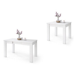 Heze Furniture Fonte 85 Modern Extending Dining Table - White Matt - thumbnail 8