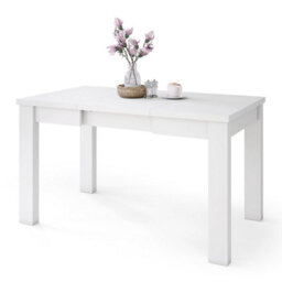 Heze Furniture Fonte 85 Modern Extending Dining Table - White Matt - thumbnail 6