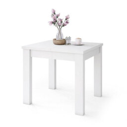 Heze Furniture Fonte 85 Modern Extending Dining Table - White Matt - thumbnail 7