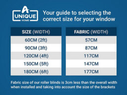 A.unique Home Premium Trimmable Thermal Blackout Roller Window Blind - 3Ft - Duck Egg - 90Cm (W) X 170Cm (L) - thumbnail 5