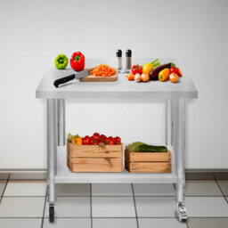 MonsterShop Catering Workbench Table - 90Cm X 76Cm X 86Cm - thumbnail 5