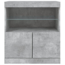 Berkfield Sideboard With Led Lights Concrete Grey 60X37X67 Cm - thumbnail 6