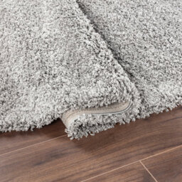 Smart Living Shaggy Soft Thick Area Rug, Living Room Carpet, Kitchen Floor, Bedroom Soft Rugs 60Cm X 220Cm - Silver/grey - thumbnail 4