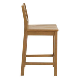 The Furniture Market Cotswold Rustic Oak Cross Back Bar Stool - thumbnail 4