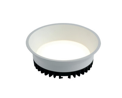 Luminosa Lighting Luminosa Xanto Integrated Led Round Recessed Downlight, White, 4000K