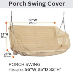 Egg-Shaped Hanging Chair Cover, Waterproof, Sturdy, Garden Swing Seat Protector With Zipper - thumbnail 3