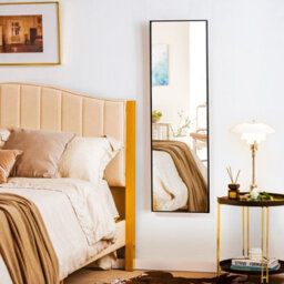Costway Full-Length Over The Door Mirror Hanging Or Wall-Mounted Dressing Mirror - thumbnail 3