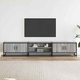 Berkfield Tv Cabinet Grey Sonoma 210X35X41 Cm Engineered Wood - thumbnail 3