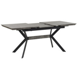Beliani Extending Dining Table Benson Light Grey 140/180 Cm 80 Cm - thumbnail 5
