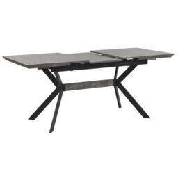 Beliani Extending Dining Table Benson Light Grey 140/180 Cm 80 Cm - thumbnail 7