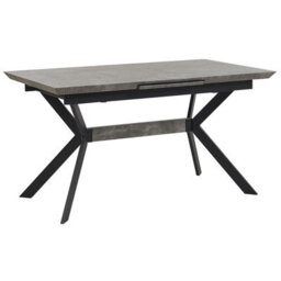 Beliani Extending Dining Table Benson Light Grey 140/180 Cm 80 Cm - thumbnail 6