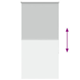 Walplus Light Grey Blackout Roller Blind 70X130 Cm (Fabric Width 65.7 Cm) Polyester - thumbnail 9