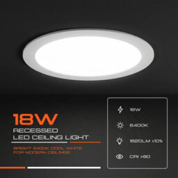 Led Recessed Ceiling Lights 3W 8W 18W 24W Cool White 6400K Adjustable Flush Mount Panel Lamp Ultra Slim Spotlight - thumbnail 4