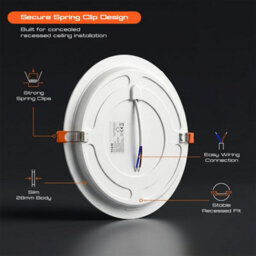 Led Recessed Ceiling Lights 3W 8W 18W 24W Cool White 6400K Adjustable Flush Mount Panel Lamp Ultra Slim Spotlight - thumbnail 5