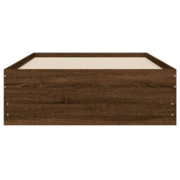 Berkfield Bed Frame With Drawers Without Mattress Brown Oak 100X200 Cm - thumbnail 6