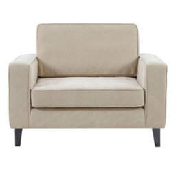 Furniture in Fashion Soho Fabric 1 Seater Sofa In Stone - thumbnail 4