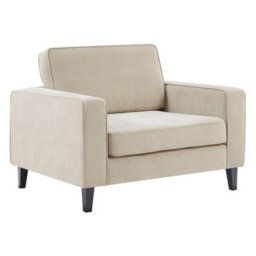 Furniture in Fashion Soho Fabric 1 Seater Sofa In Stone - thumbnail 3