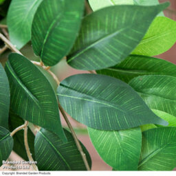 Garden Gear Artificial Ficus Tree 150Cm With Natural Wood Trunk, Silk Leaves, Indoor Outdoor Greenery Home Office Décor - thumbnail 3