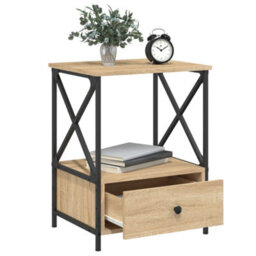 Berkfield Bedside Tables 2 Pcs Sonoma Oak 50X41X65 Cm Engineered Wood - thumbnail 4