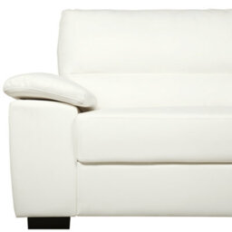 Beliani Sofa 3 Seater Vogar Faux Leather Off-White - thumbnail 6