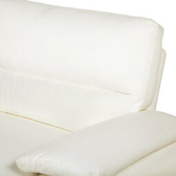 Beliani Sofa 3 Seater Vogar Faux Leather Off-White - thumbnail 7